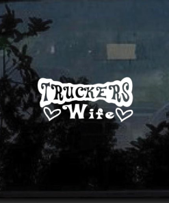 Truckers Wife Decal Sticker