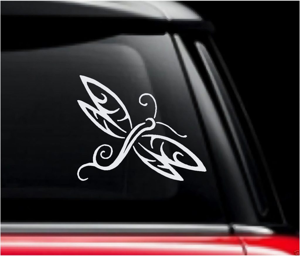 Tribal Dragon Fly Decal Sticker - https://customstickershop.us/product-category/stickers-for-cars/