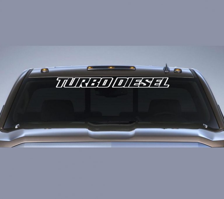 Ford Turbo Diesel Windshield Banner Decal Sticker A2