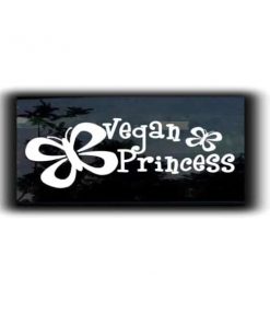 Vegan Princess Decal Sticker - https://customstickershop.us/product-category/stickers-for-cars/
