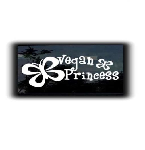 Vegan Princess Decal Sticker - https://customstickershop.us/product-category/stickers-for-cars/