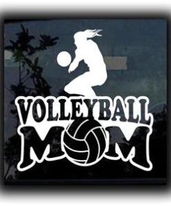 Volleyball Mom Car Window Decal a1