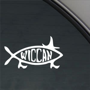 Wicca Wiccan Fish Car Decal Sticker - https://customstickershop.us/product-category/stickers-for-cars/