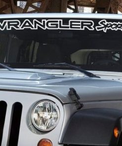 Jeep Wrangler Sport Windshield Decal - https://customstickershop.us/product-category/windshield-decals/