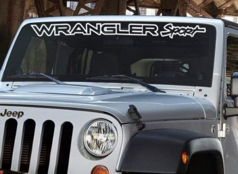 Jeep Wrangler Sport Windshield Banner Decal Sticker- Aftermarket ...