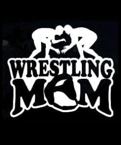 Wrestling Mom Car Window Decal a1
