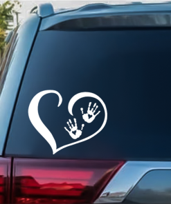 Heart Zombie Hands Truck Decal Sticker