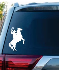 Cowboy Horse Rider Window Decal Sticker