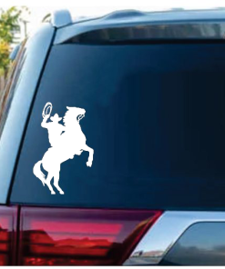 Cowboy Horse Rider Window decal Sticker