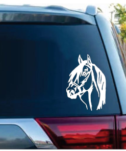 Horse Head With Name Window decal Sticker