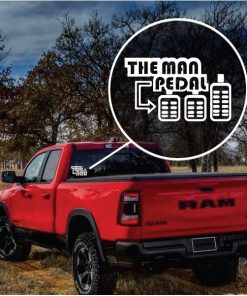 The man Pedal Decal Sticker a2
