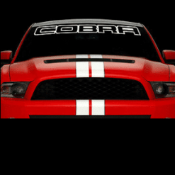 Mustang Cobra Outlined Windshield Decals