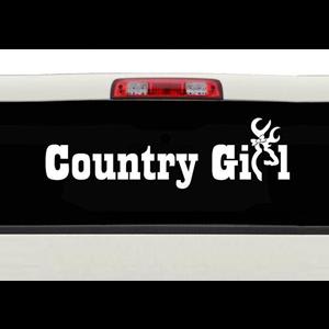 Country Girl Buck Bow Window Decal