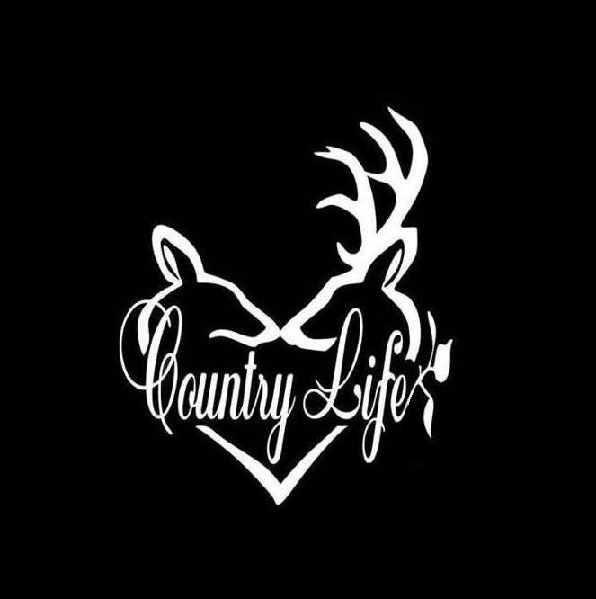 Country Life Buck Vinyl Decal Stickers – Custom Sticker Shop