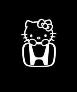 Honda Hello Kitty JDM Stickers a2