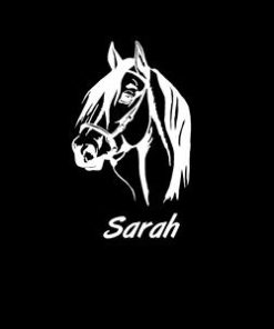 Horse Head With Name Decal