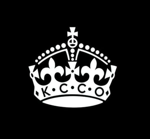 KCCO Keep Calm Crown Sticker