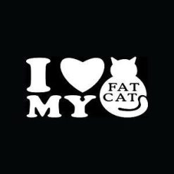 I Love my Fat Cat Decal – Cat Stickers