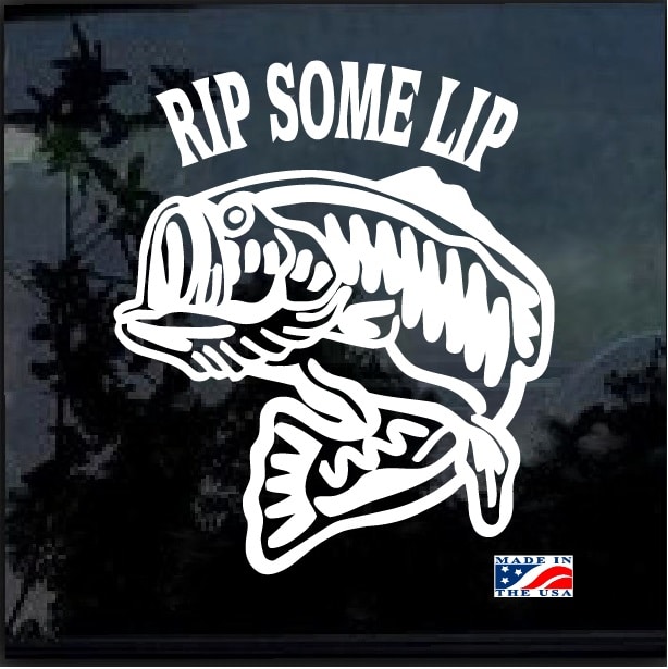 Rip Some Lip Fishing Decal Stickers | MADE IN USA