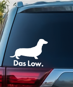 Das Low Dachshund Dog Window Decal Sticker