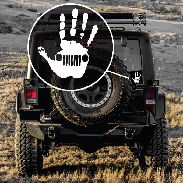  Jeep Wave Mano Jeep – Calcomanías Jeep Wrangler