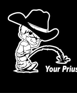 Calvin Piss On Your Prius Decal Stickers