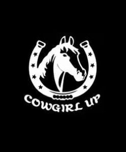 Cowgirl Up A2 Window Decal sticker