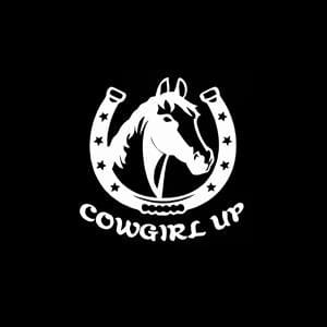Cowgirl Up A2 Window Decal sticker