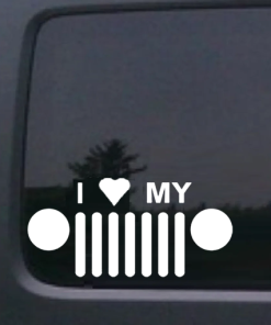 I love my Jeep - Jeep Wrangler Decals