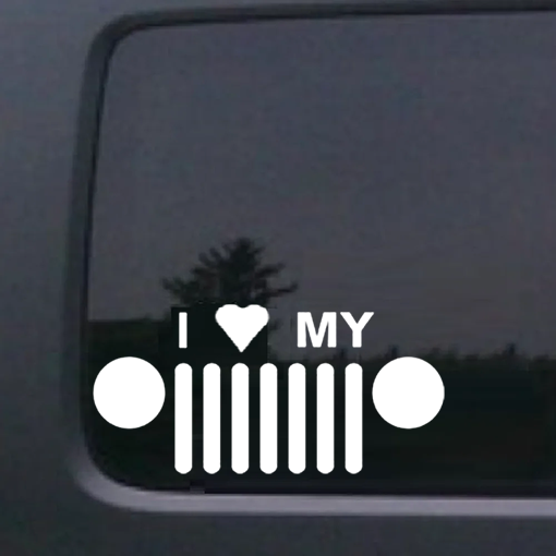 I love my Jeep - Jeep Wrangler Decals