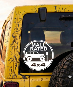 Mall Rated Jeep 4x4 - Jeep Wrangler Decals