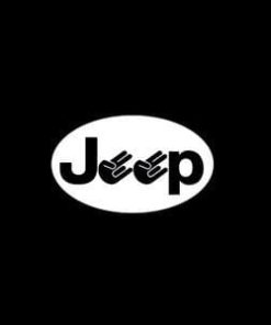 Jeep Shocker Oval Window Decal