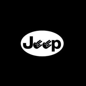 Jeep Shocker Oval Window Decal