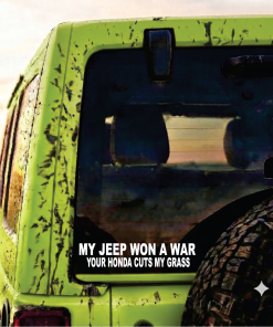 My Jeep Won a War - Jeep Wrangler Decals