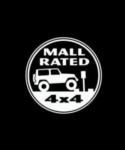Mall Rated Jeep 4x4 Decal
