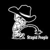 Calvin Piss On Stupid People Decals