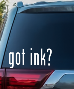 Got Ink Tattoo window decal Sticker
