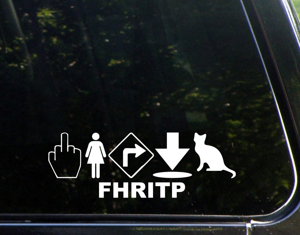 Fred FHRITP Funny Window Decal