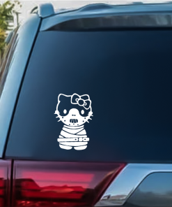 Hello Kitty Hannibal Lecter Window Decal Sticker