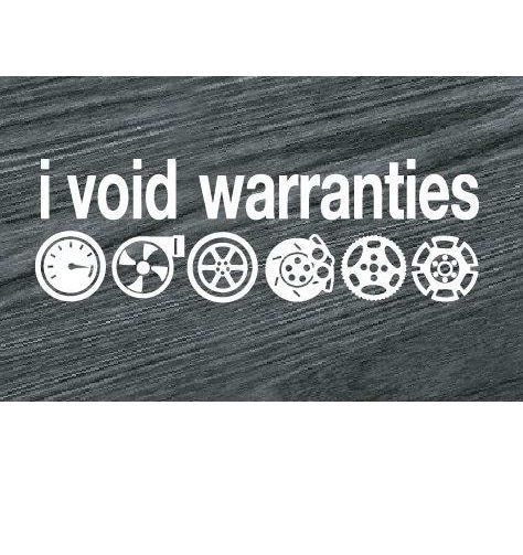 I Void Warranties JDM Car Window Decal Stickers