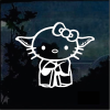 Hello Kitty Star Wars Yoda Window Decal Sticker