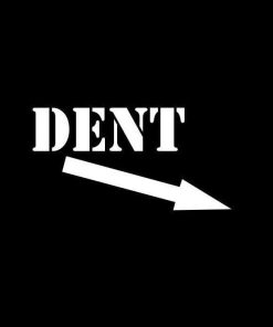 Dent Here JDM Decal Sticker