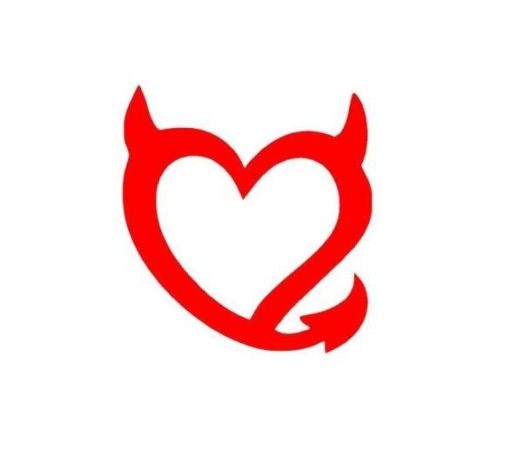 Devil Heart Decal Sticker