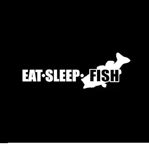 Eat Sleep Fish Decal Sticker