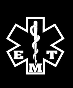 EMT Star Of Life Decal Sticker A3