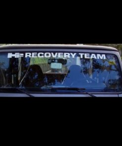 Jeep H2 Recovery Team Windshield Decals