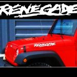 Jeep Renegade Hood Set of 2 Jeep Decal Stickers A2