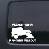 Honk if beer falls out - Jeep Wrangler Decals