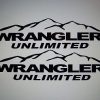 Jeep Wrangler Unlimited Hood Decal Set