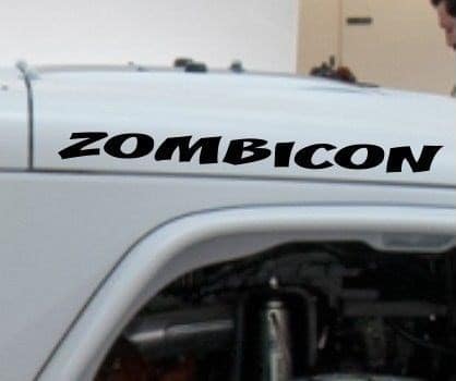 Jeep Zombicon Hood Decal Set
